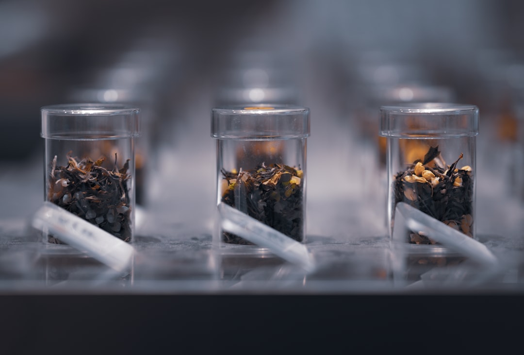 Glass tincture bottles representing herbal contract manufacturing Canada production