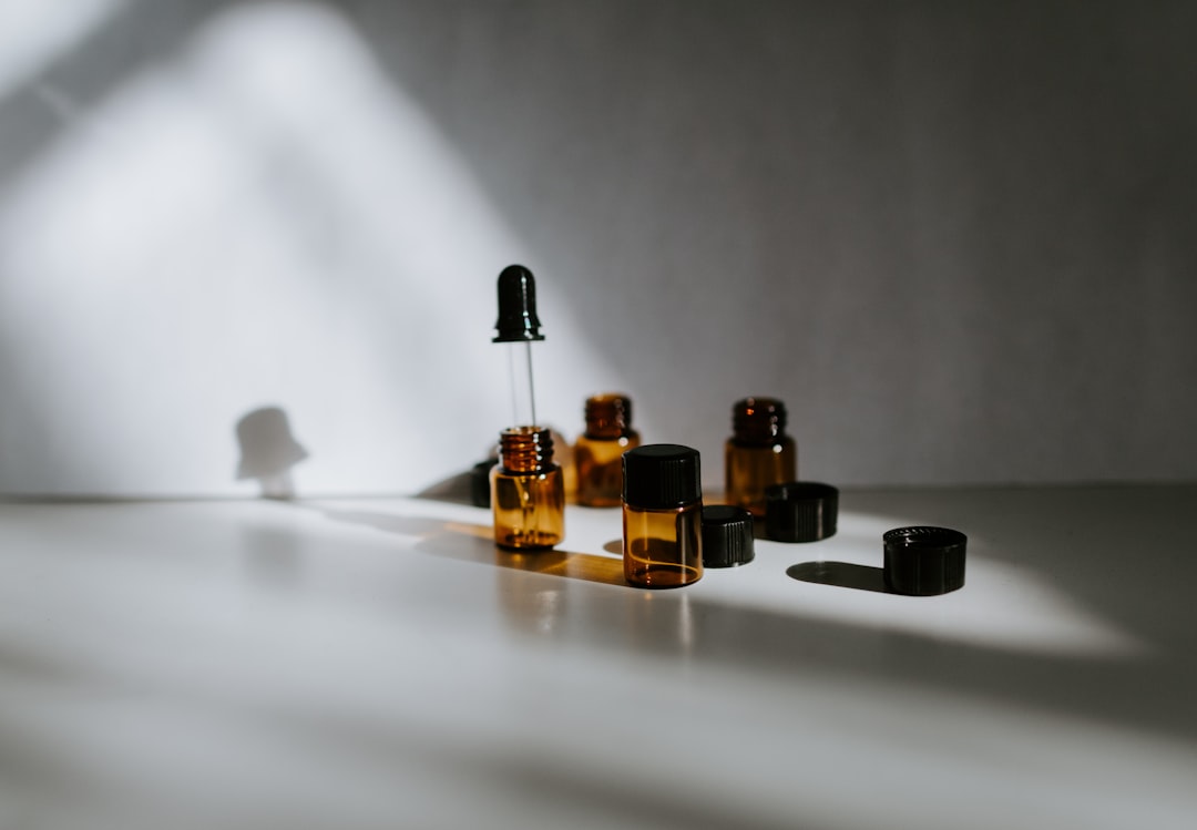 Amber bottles awaiting packaging for a herbal brand sales channel strategy Canada rollout