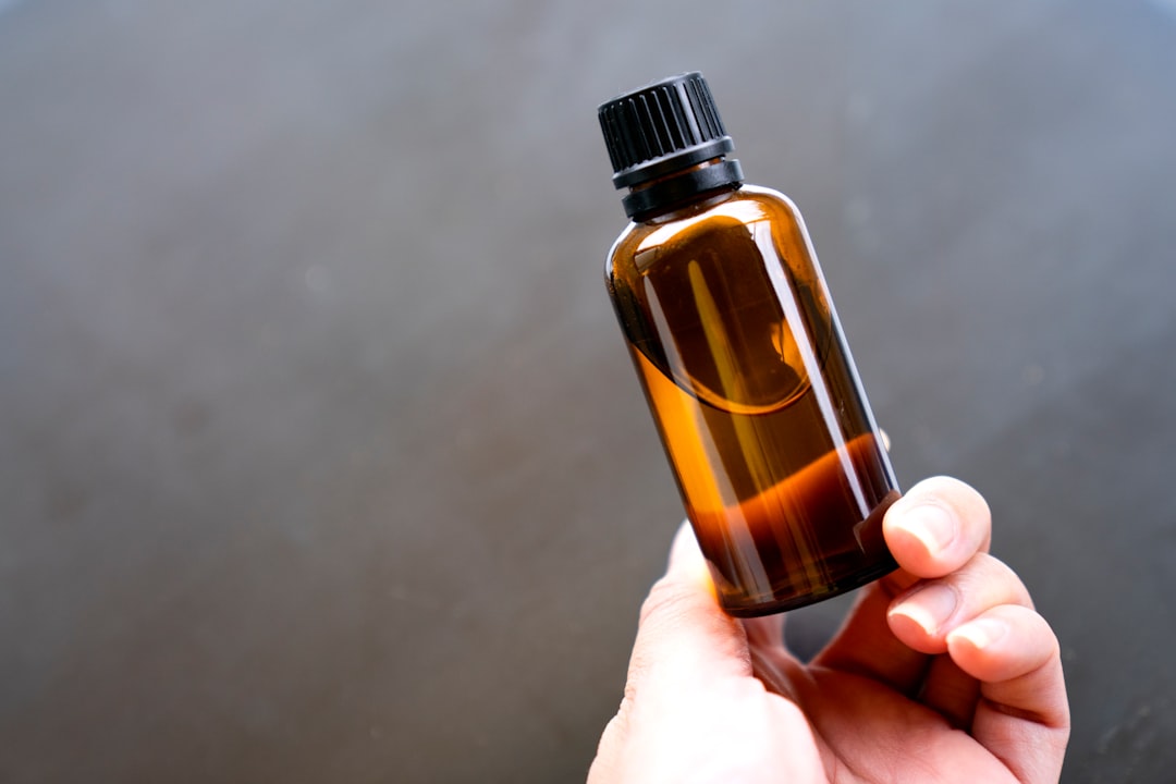 Amber bottles on a production line for a private label herbal brand