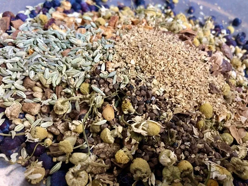 A collection of herbs